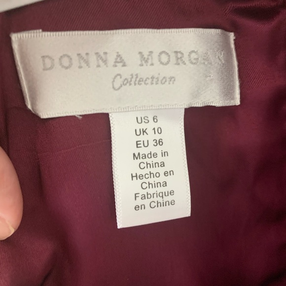 Donna Morgan Alana Dress in Deep Amethyst - Picture 5 of 5